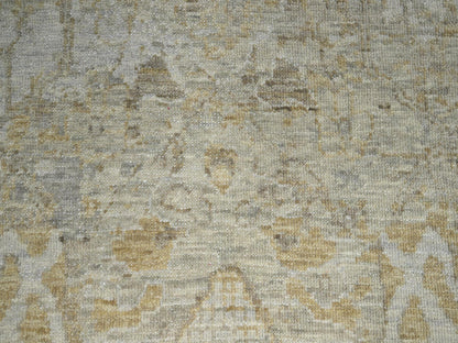 Beige 9'1" x 12'2" Oushak And Peshawar Hand knotted Wool Rug - Sku: O076168