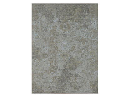 Sultanabad Oushak hand-knotted wool rug in Gray, 9'2" x 12'5" — SKU O076169