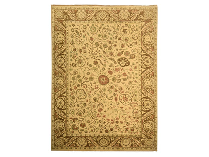Brown 10'0" x 13'10" Vintage Hand knotted Wool Rug - Sku: O076170