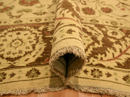 Brown 10'0" x 13'10" Vintage Hand knotted Wool Rug - Sku: O076170