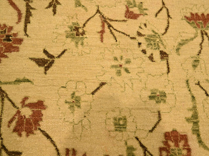 Brown 10'0" x 13'10" Vintage Hand knotted Wool Rug - Sku: O076170