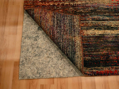 Modern / Contemporary hand-knotted sari silk rug in Yellow, 9'10" x 14'1" — SKU O076172 (view 4)
