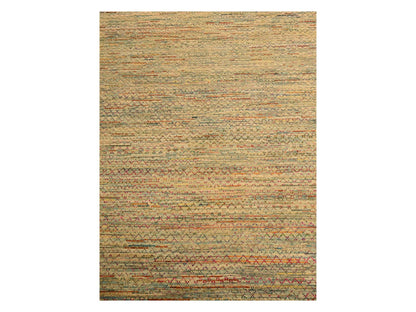 Beige 9'1" x 12'2" Modern and Contemporary Hand knotted Wool/Silk Rug - Sku: O076173