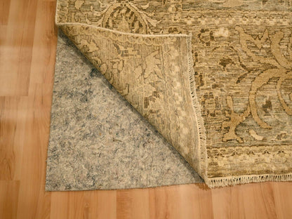 Brown 8'9" x 11'10" Vintage Hand knotted Wool Rug - Sku: O076182