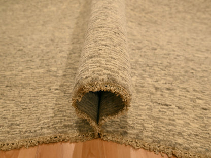 Beige 7'9" x 9'7" Modern and Contemporary Hand knotted Wool Rug - Sku: O076183