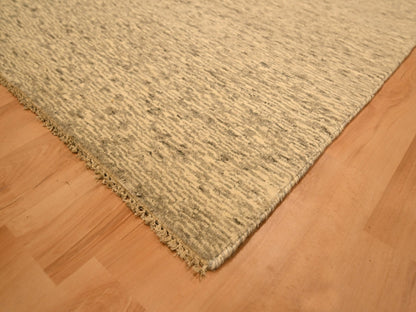 Beige 7'9" x 9'7" Modern and Contemporary Hand knotted Wool Rug - Sku: O076183