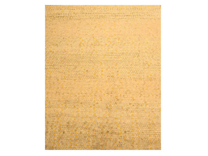 Beige 8'1" x 10'1" Modern and Contemporary Hand knotted Wool/Silk Rug - Sku: O076184
