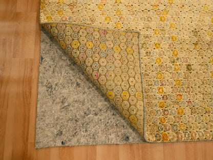 Beige 8'1" x 10'1" Modern and Contemporary Hand knotted Wool/Silk Rug - Sku: O076184