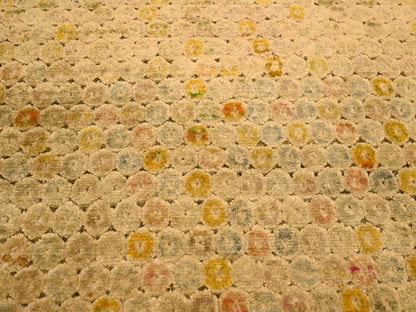 Beige 8'1" x 10'1" Modern and Contemporary Hand knotted Wool/Silk Rug - Sku: O076184