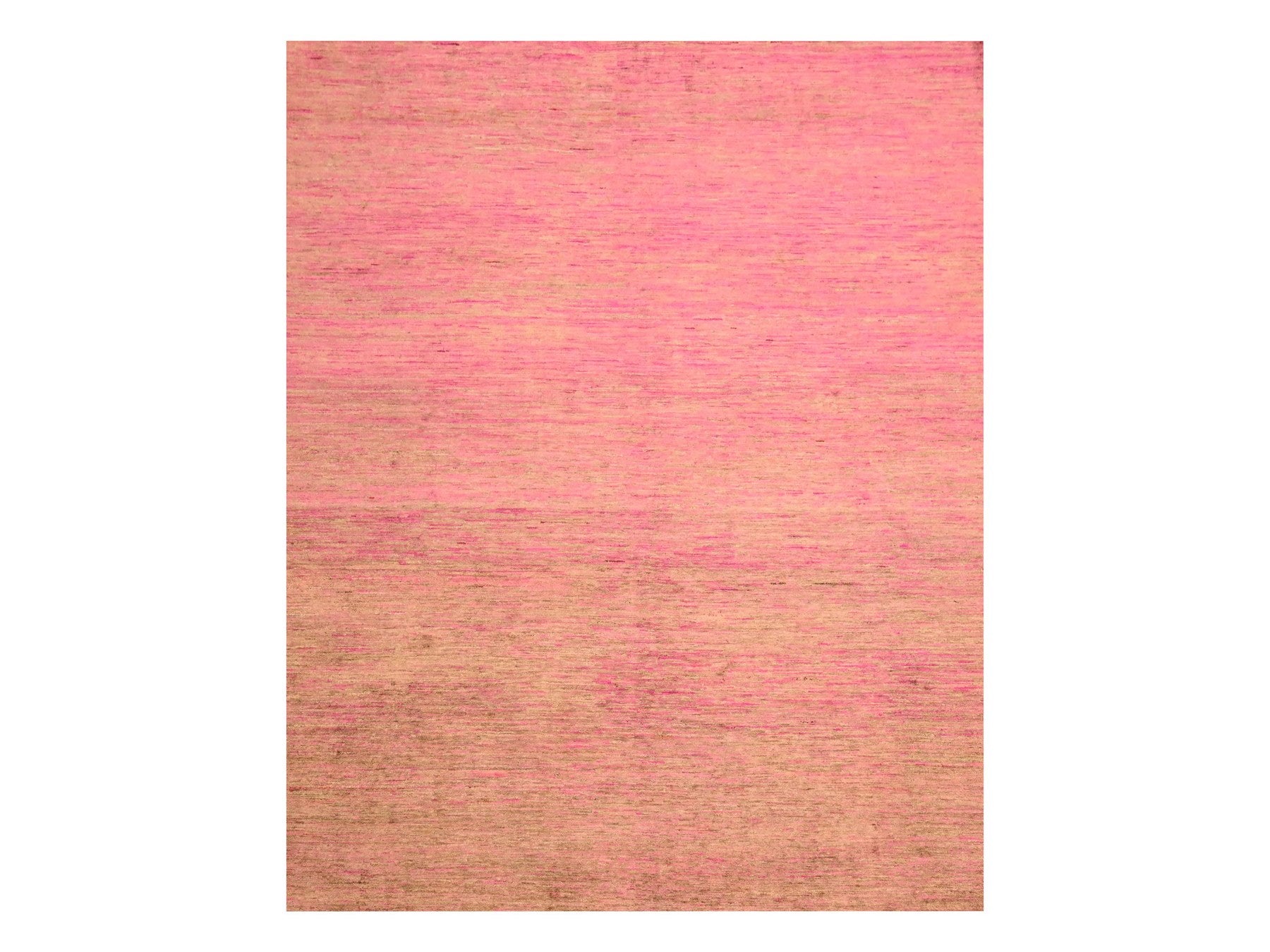 Pink 7'9" x 10'0" Modern and Contemporary Hand knotted Silk Rug - Sku: O076187