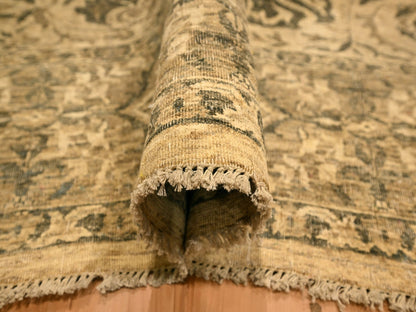 Brown 7'10" x 9'9" Vintage Hand knotted Wool Rug - Sku: O076192