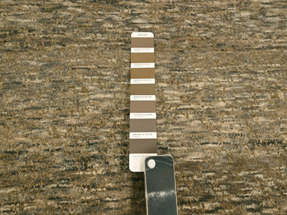 Brown 7'6" x 9'11" Modern and Contemporary Hand knotted Wool Rug - Sku: O076196