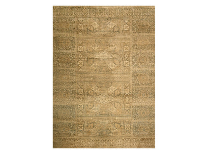 Brown 10'0" x 13'8" Mamluk Hand knotted Wool Rug - Sku: O076199