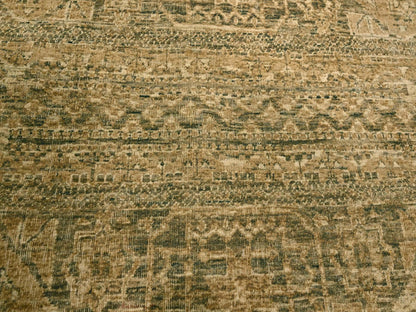 Brown 10'0" x 13'8" Mamluk Hand knotted Wool Rug - Sku: O076199