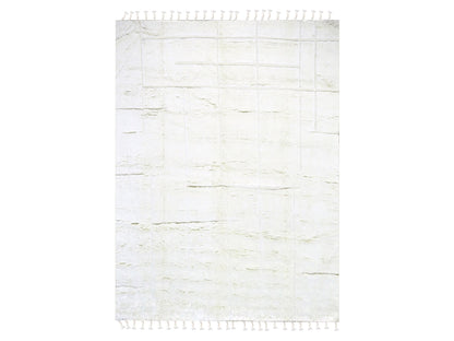 Ivory 10'1" x 14'0" Tribal Hand knotted Wool Rug - Sku: O076211
