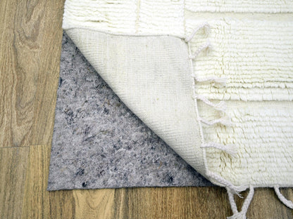 Ivory 10'1" x 14'0" Tribal Hand knotted Wool Rug - Sku: O076211