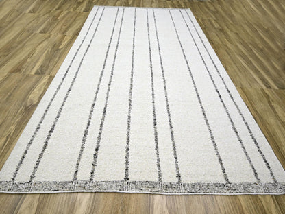 Ivory 10'0" x 14'0" Modern and Contemporary Hand knotted Wool Rug - Sku: O076212