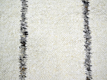 Modern / Contemporary hand-knotted wool rug in Ivory, 10' x 14' — SKU O076212 (view 8)