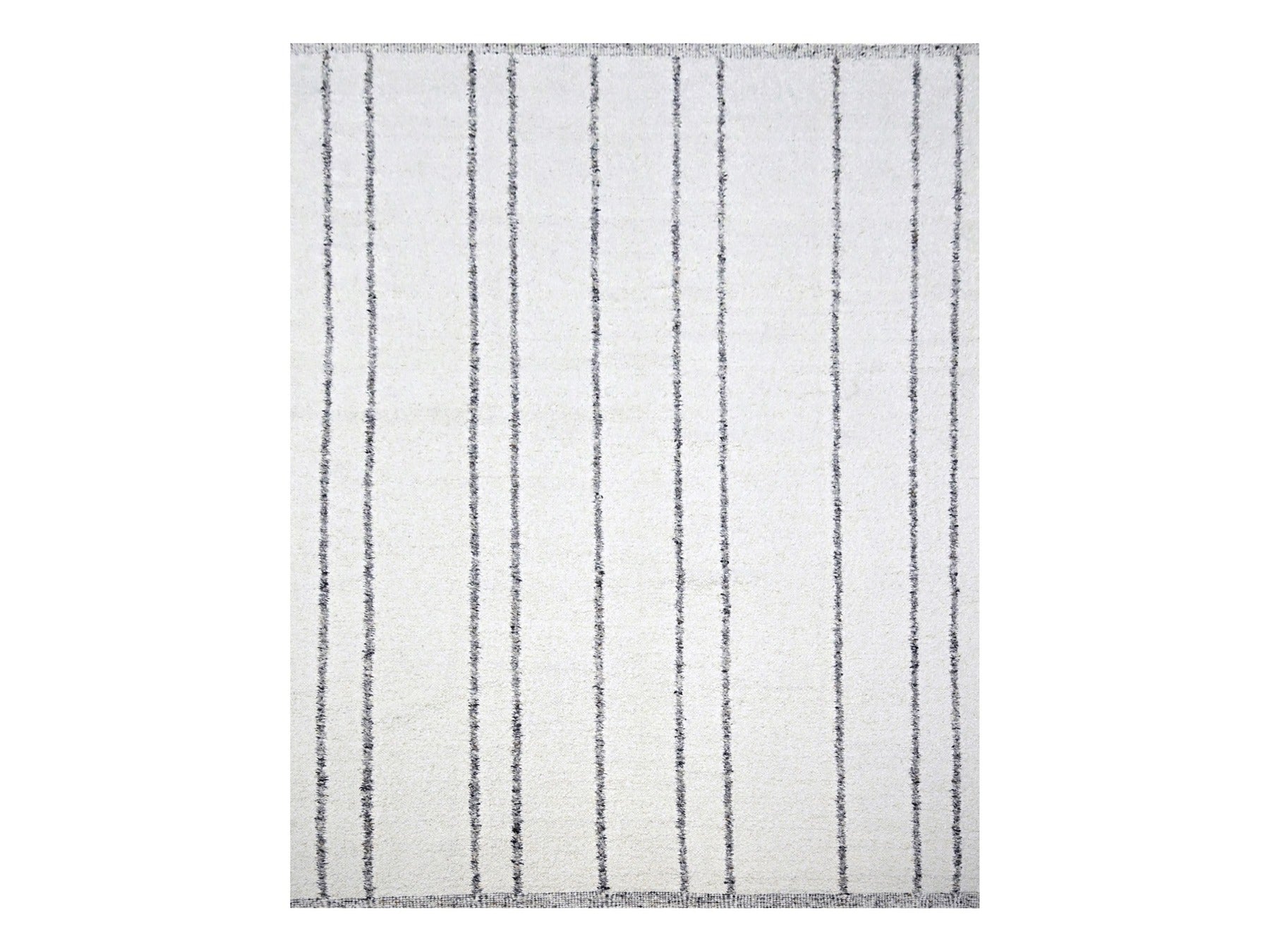 Modern / Contemporary hand-knotted wool rug in Ivory, 8'2" x 10'2" — SKU O076217