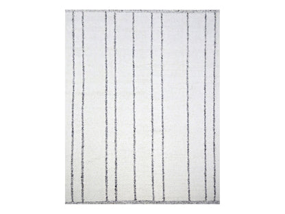 Modern / Contemporary hand-knotted wool rug in Ivory, 8'2" x 10'2" — SKU O076217