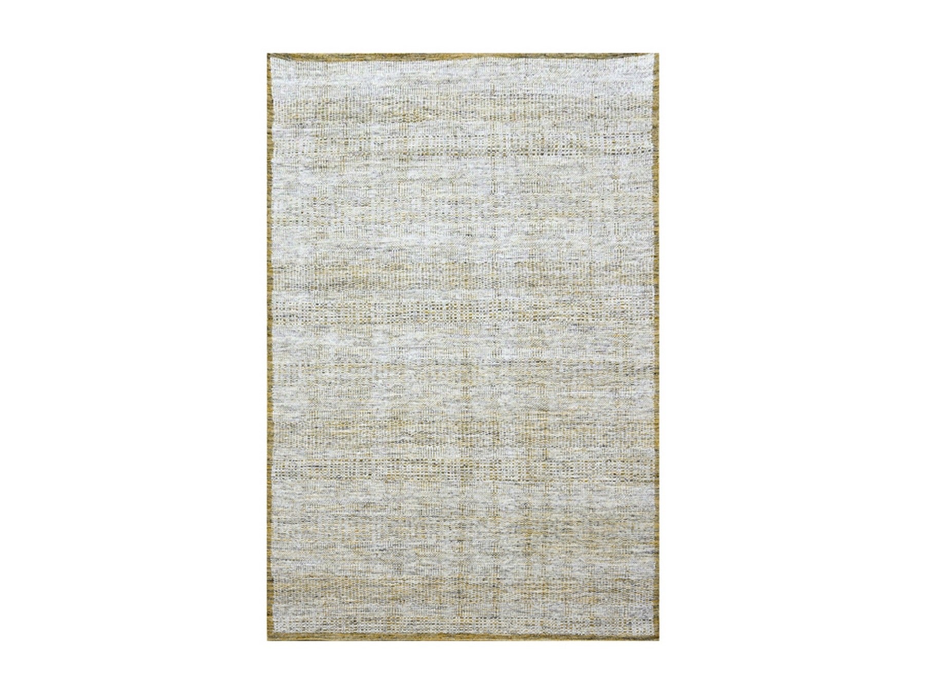 Modern / Contemporary hand-knotted wool rug in Yellow, 6'1" x 9'1" — SKU O076244