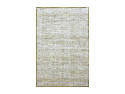 Modern / Contemporary hand-knotted wool rug in Yellow, 6'1" x 9'1" — SKU O076244