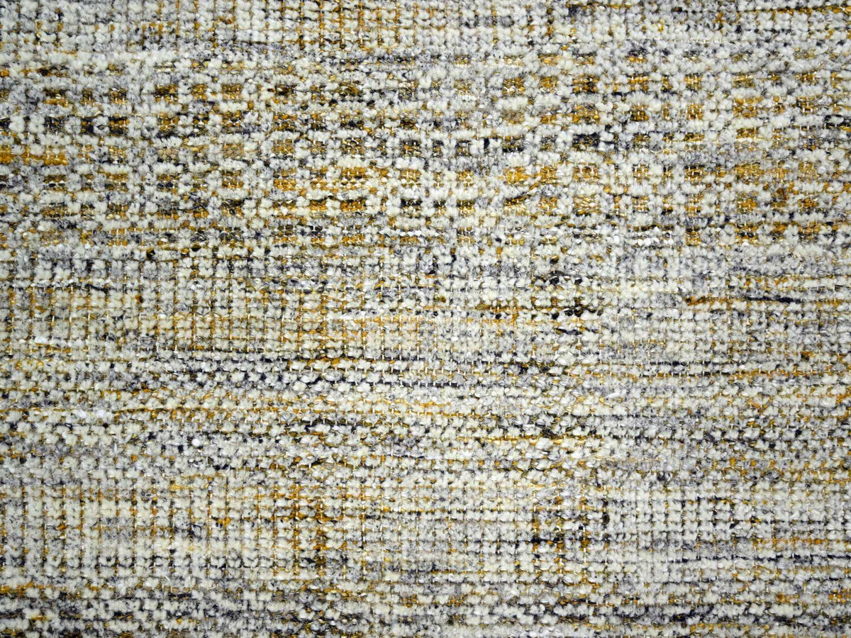 Modern / Contemporary hand-knotted wool rug in Yellow, 6'1" x 9'1" — SKU O076244 (view 8)