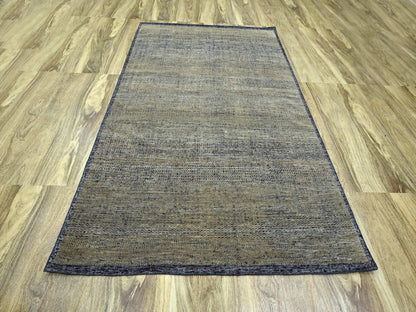 Brown 6'0" x 9'2" Modern and Contemporary Hand knotted Wool Rug - Sku: O076246