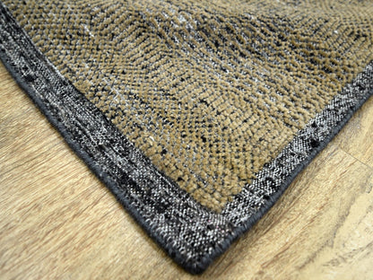 Brown 6'0" x 9'2" Modern and Contemporary Hand knotted Wool Rug - Sku: O076246