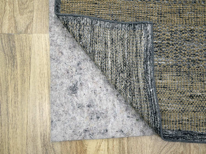 Brown 2'6" x 8'0" Modern and Contemporary Hand knotted Wool Rug - Sku: O076265