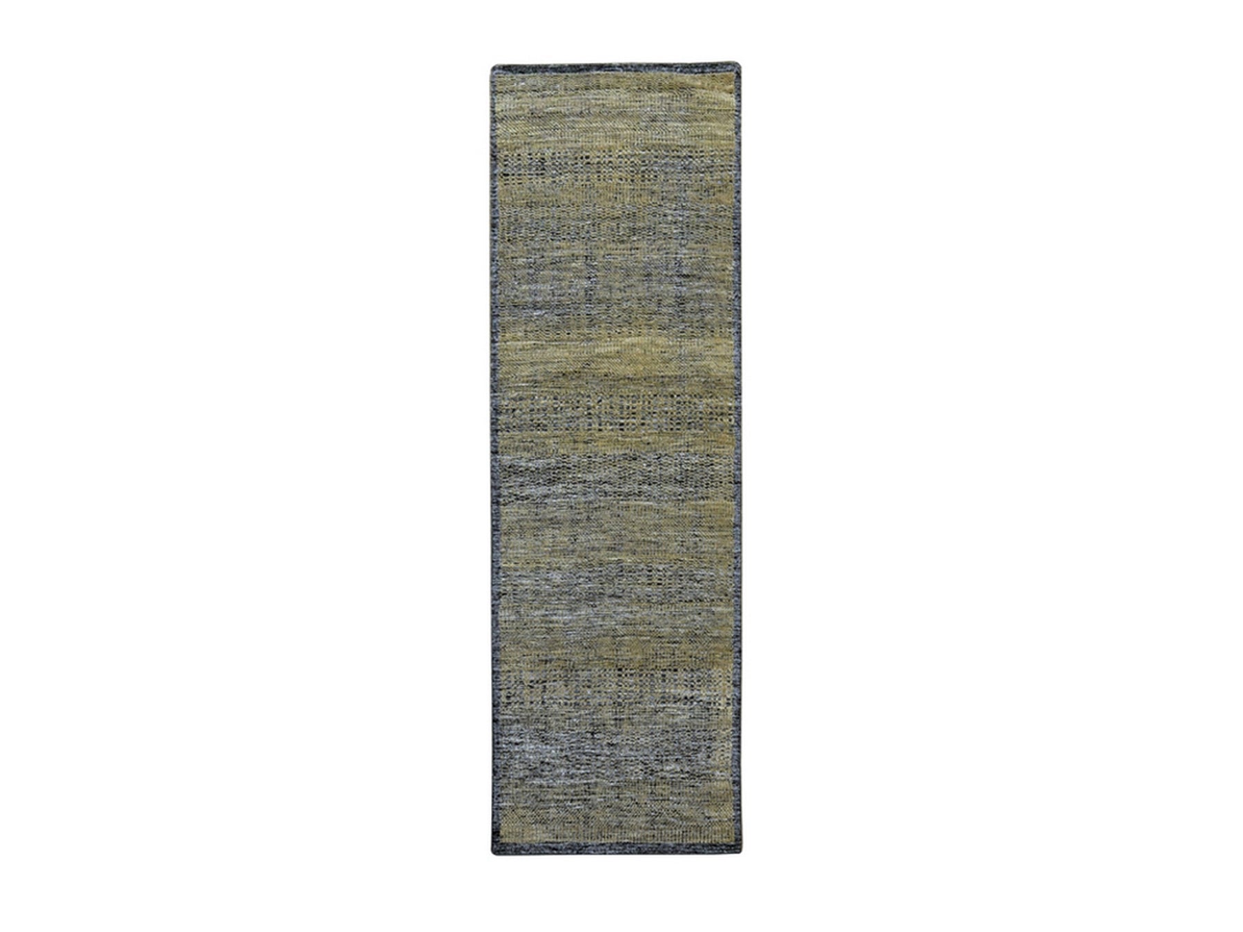 Modern / Contemporary hand-knotted wool runner in Brown, 2'6" x 8' — SKU O076266
