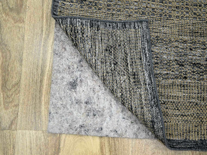Brown 2'6" x 8'0" Modern / Contemporary Hand knotted Wool Rug - Sku: O076266