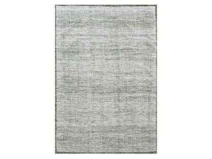 Green 9'9" x 13'10" Modern / Contemporary Hand knotted Wool Rug - Sku: O076277