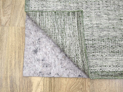 Green 9'9" x 13'10" Modern / Contemporary Hand knotted Wool Rug - Sku: O076277