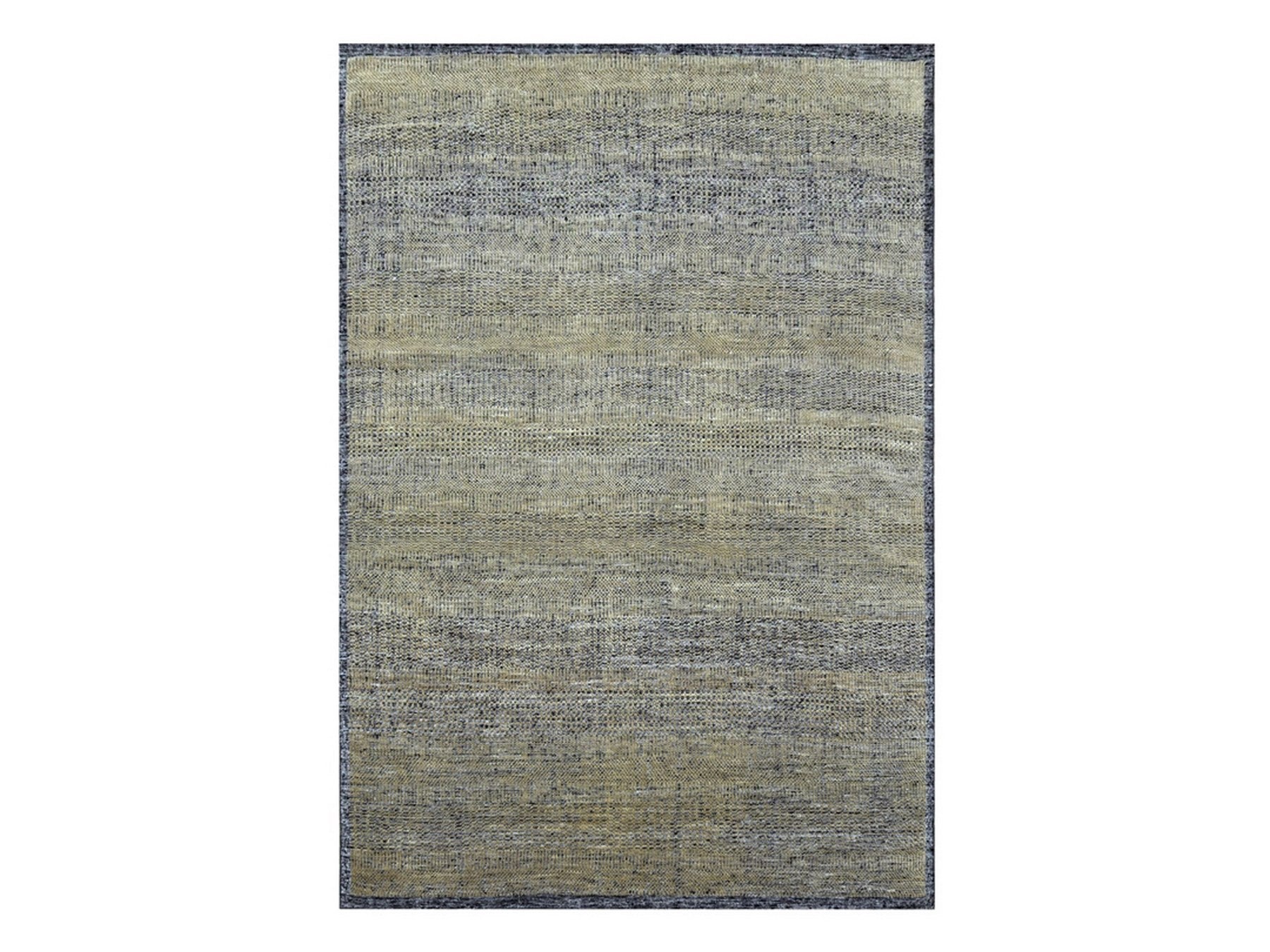 Modern / Contemporary hand-knotted wool rug in Brown, 10' x 14' — SKU O076283