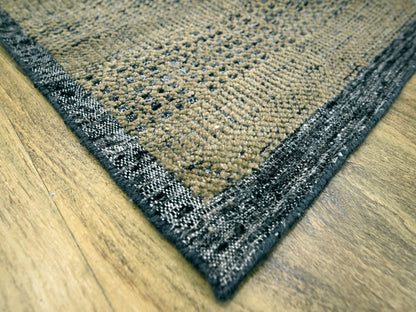 Brown 10'0" x 14'0" Modern / Contemporary Hand knotted Wool Rug - Sku: O076283