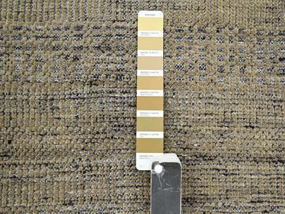 Brown 11'10" x 15'0" Modern / Contemporary Hand knotted Wool Rug - Sku: O076288