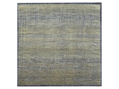 Brown 10'0" x 10'0" Modern / Contemporary Hand knotted Wool Rug - Sku: O076289