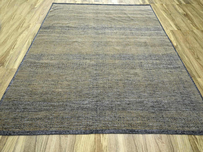 Brown 10'0" x 10'0" Modern / Contemporary Hand knotted Wool Rug - Sku: O076289