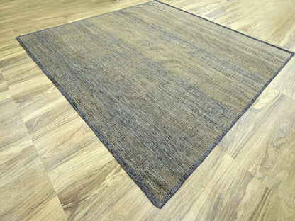 Brown 10'0" x 10'0" Modern / Contemporary Hand knotted Wool Rug - Sku: O076289