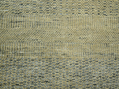 Brown 10'0" x 10'0" Modern / Contemporary Hand knotted Wool Rug - Sku: O076289