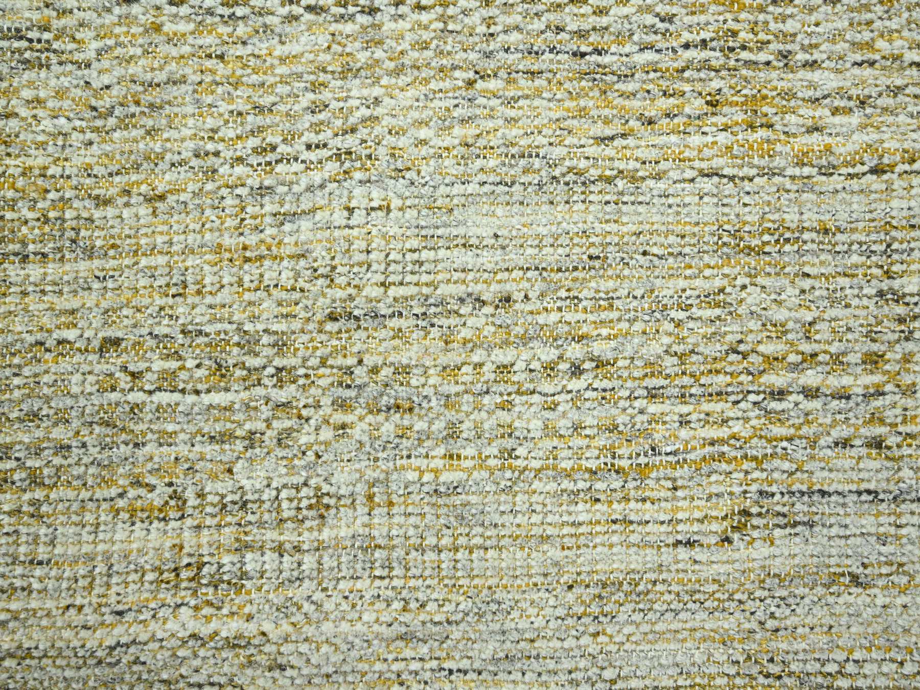 Modern / Contemporary hand-knotted wool rug in Yellow, 10' x 13'10" — SKU O076290 (view 8)
