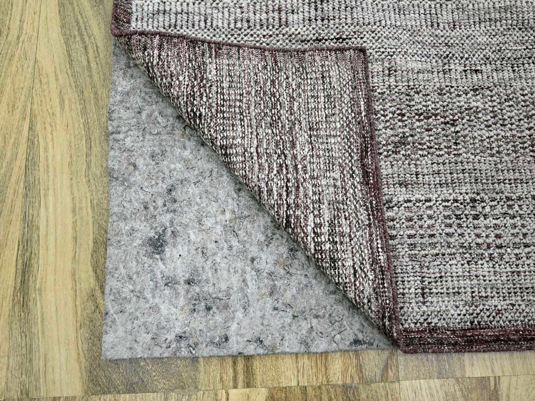Modern / Contemporary hand-knotted wool rug in Red, 6' x 9' — SKU O076293 (view 4)