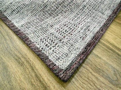 Modern / Contemporary hand-knotted wool rug in Red, 6' x 9' — SKU O076293 (view 6)
