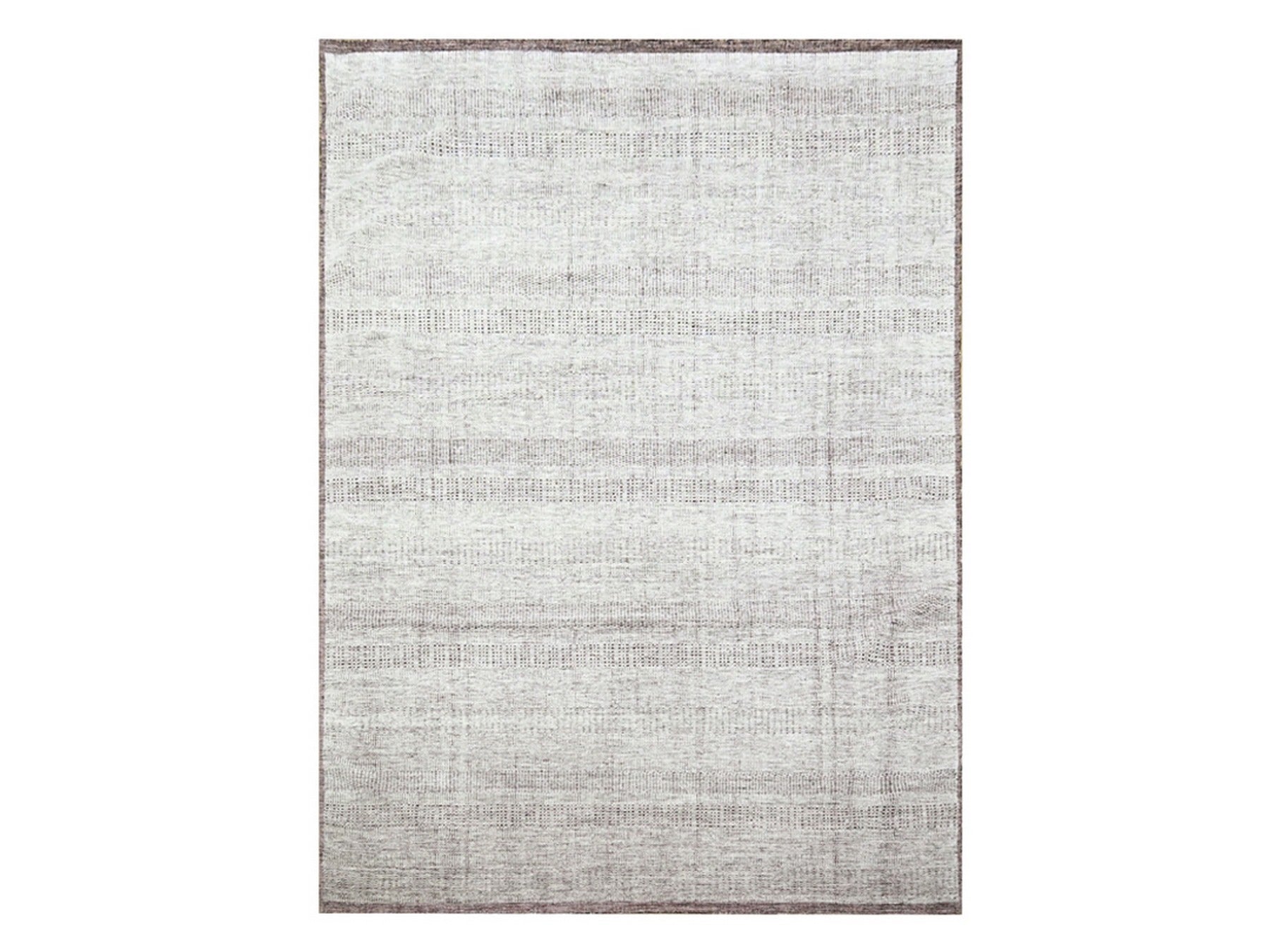 Modern / Contemporary hand-knotted wool rug in Red, 9' x 12' — SKU O076297