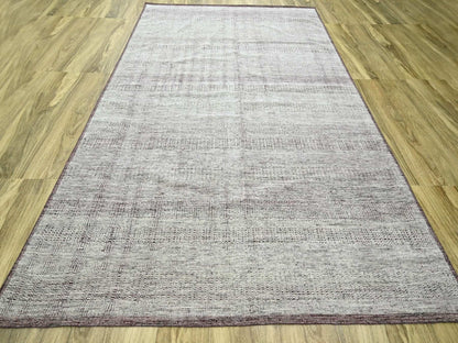 Modern / Contemporary hand-knotted wool rug in Red, 9' x 12' — SKU O076297 (view 2)