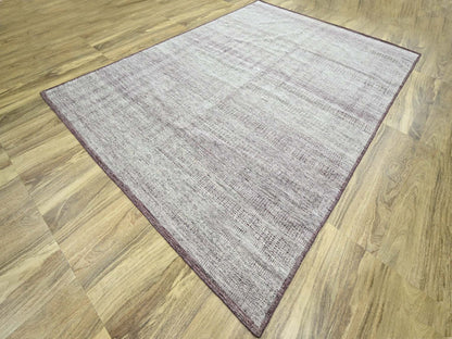 Modern / Contemporary hand-knotted wool rug in Red, 9' x 12' — SKU O076297 (view 3)