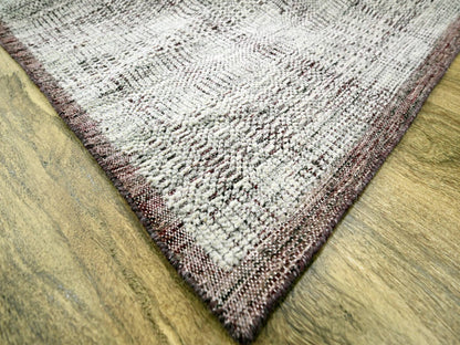 Modern / Contemporary hand-knotted wool rug in Red, 9' x 12' — SKU O076297 (view 6)