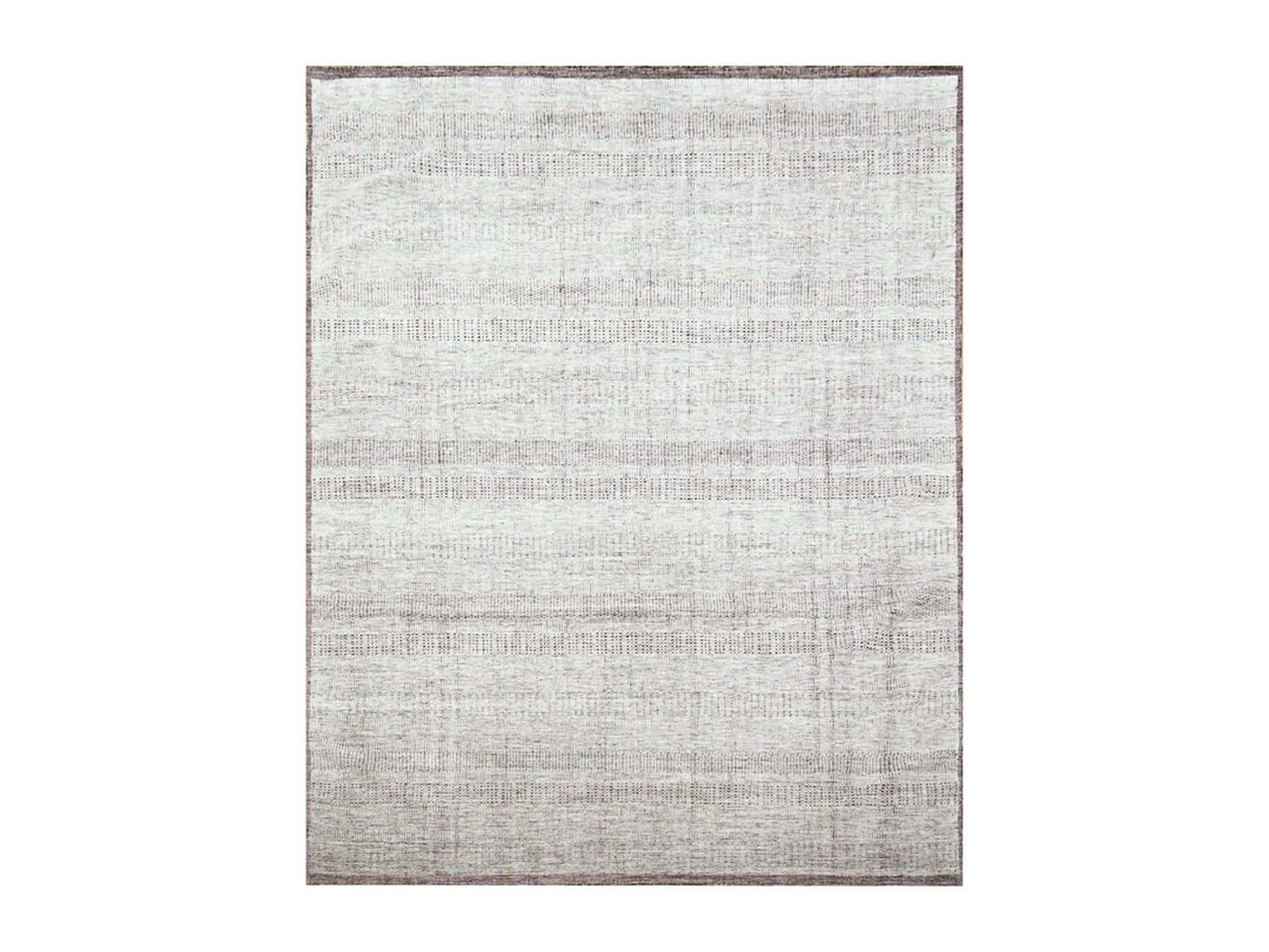 Modern / Contemporary hand-knotted wool rug in Red, 7'11" x 10' — SKU O076299