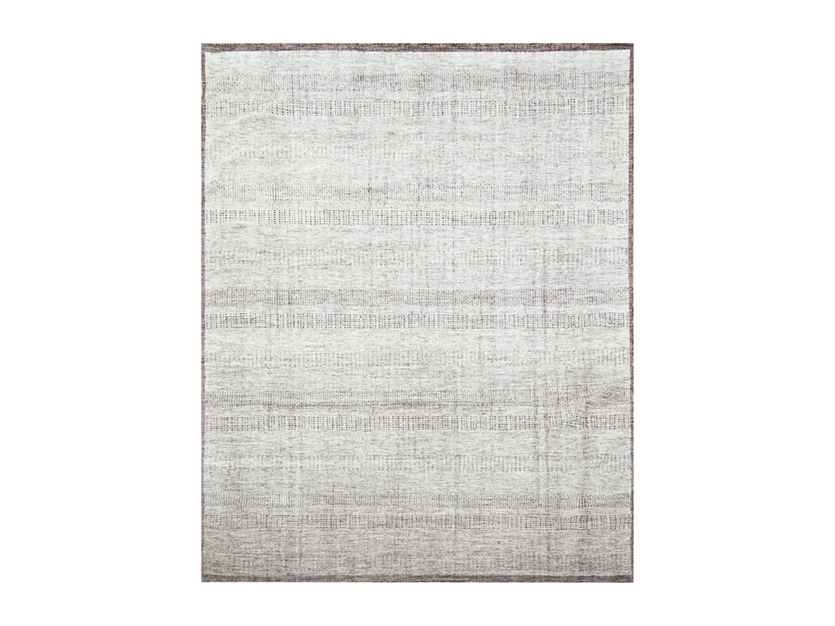 Modern / Contemporary hand-knotted wool rug in Red, 7'11" x 10' — SKU O076299